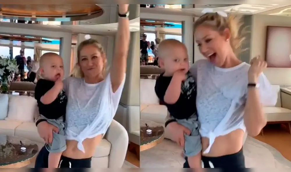 Anna Kournikova presume a sus gemelos en Instagram