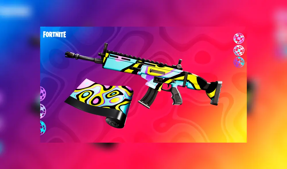 Usuarios recibirán una envoltura exclusiva que reacciona a la música. Foto: Epic Games. Usuarios recibirán una envoltura exclusiva que reacciona a la música. Foto: Epic Games.