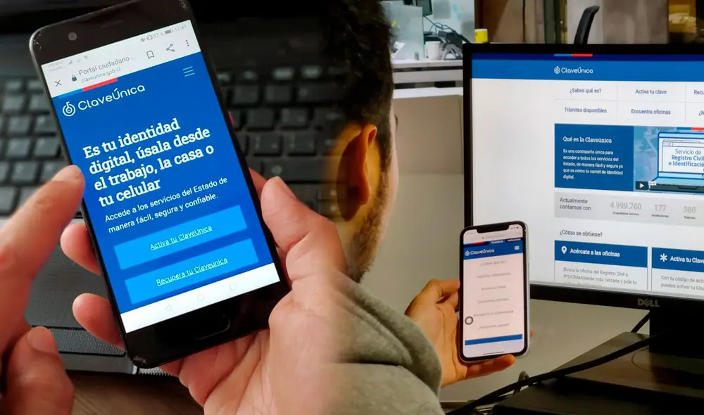 La Clave Única sirve como un documento de identidad digital para mayores de 14 años. Foto: composición LR / Duplos / CNN Chile