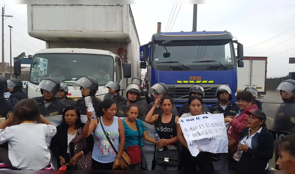 Carapongo: pobladores protestan contra Sedapal por falta de agua [VIDEO]