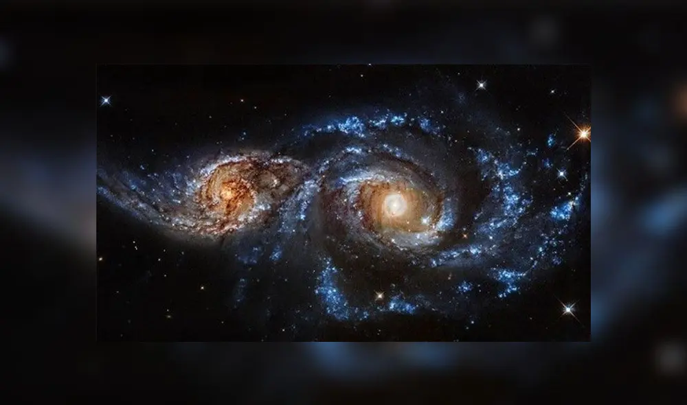 Choque de galaxias captado por la NASA.