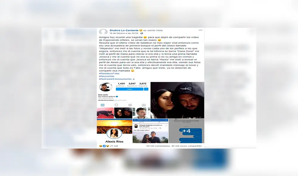 Facebook viral: polémico caso de 'Exponiendo Infieles' fue falso y pruebas lo demostrarían [FOTOS]