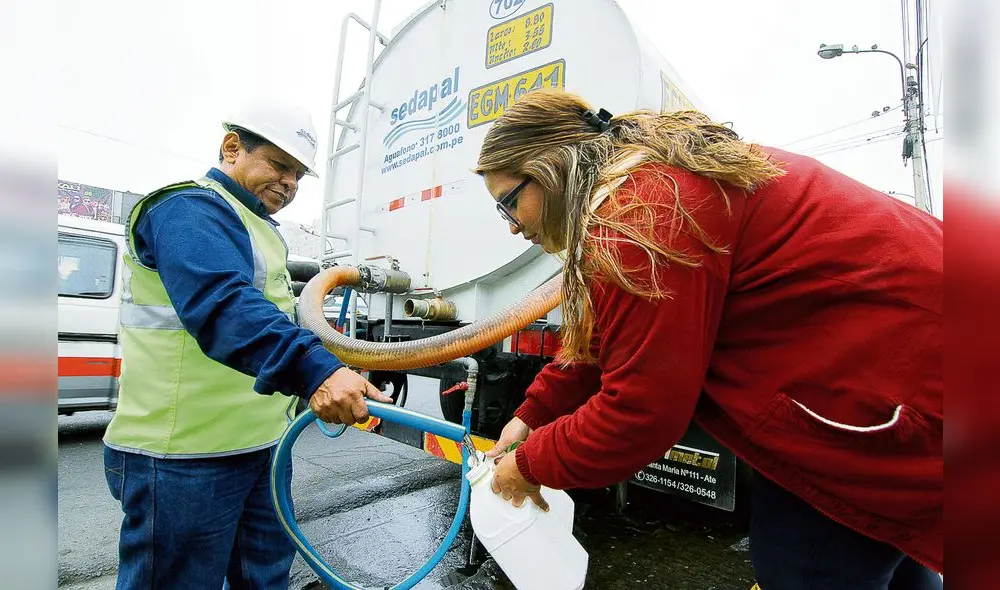 Con cisternas. Sedapal fijó 120 puntos de distribución gratuita de agua. Uno de ellos fue en el óvalo Varela, en Breña, donde no hubo demanda del recurso. Con cisternas. Sedapal fijó 120 puntos de distribución gratuita de agua. Uno de ellos fue en el óvalo Varela, en Breña, donde no hubo demanda del recurso.