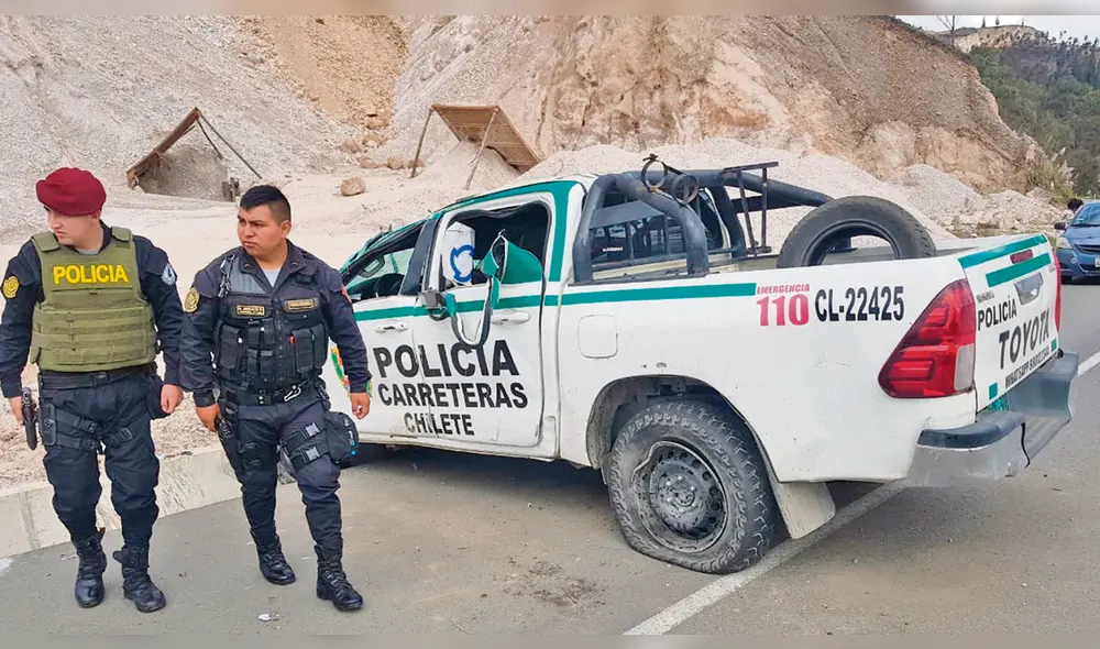 Fatal. Tras accidente, agentes de la División de Protección de Carreteras de Chilete serían enterrados hoy en Cajamarca.