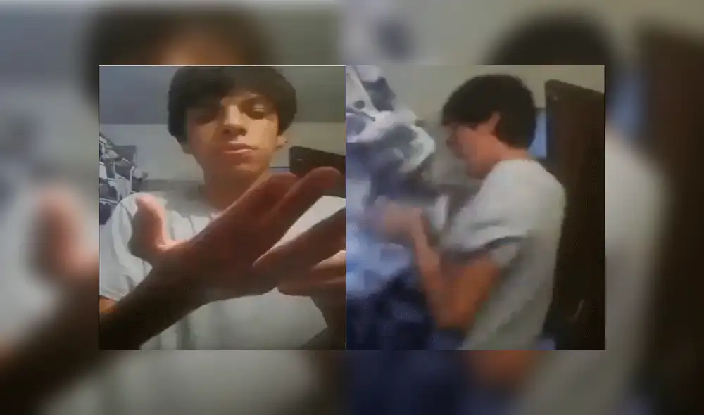 Facebook: Joven realiza peligrosa acción con fuego y todo se sale de control [VIDEO]