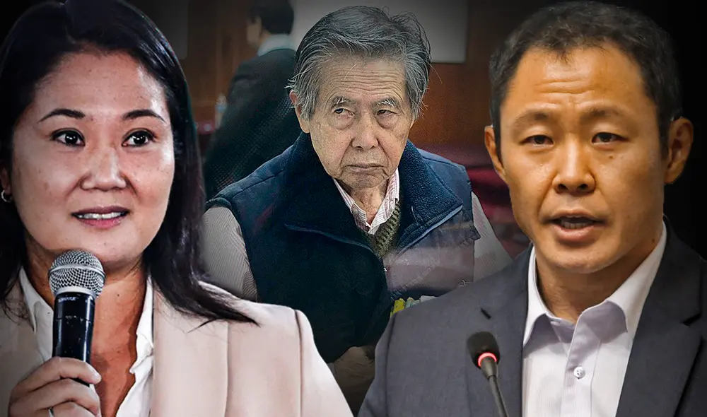 Keiko Fujimori, Alberto Fujimori y Kenji Fujimori. Foto: composición Fabrizio Oviedo / La República