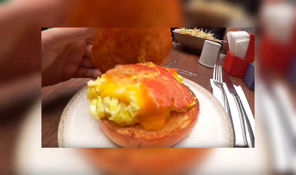 Vía YouTube: peruanos impactados por un 'pan con huevo' que cuesta S/ 22 [VIDEO]