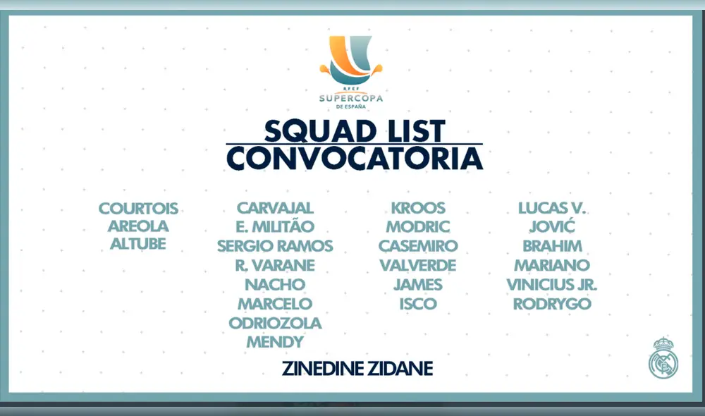 Real Madrid vs. Valencia EN VIVO vía DirecTV por la Supercopa de España.