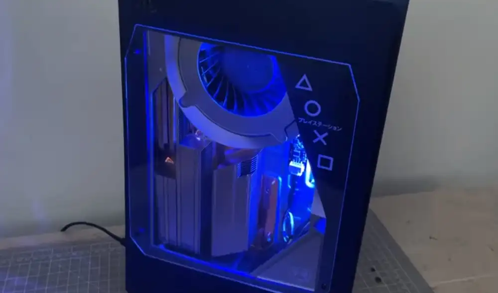 Así luce esta PS5 personalizada por un modder profesional. Foto: captura de YouTube
