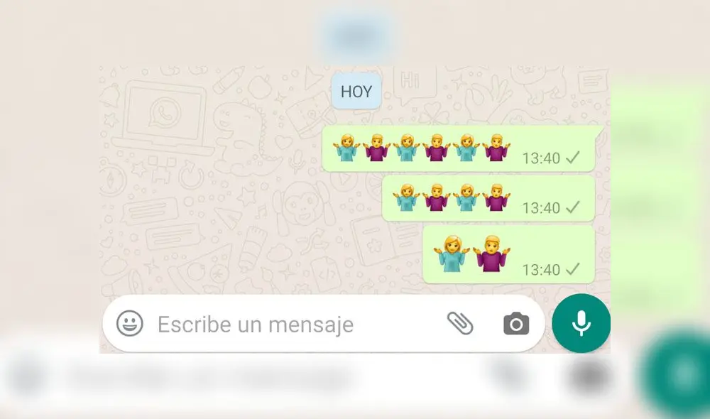 El emoji de WhatsApp de la persona encogiéndose los hombros normalmente se utiliza para indicar una falta de conocimiento.