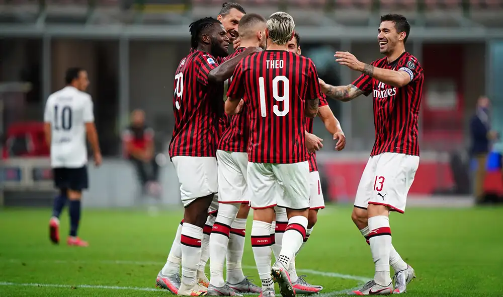 Milan se mantiene invicto desde la reanudación de la Serie A. Foto: @acmilan Milan se mantiene invicto desde la reanudación de la Serie A. Foto: @acmilan