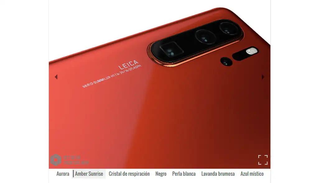 Modelo 3D de un smartphone Huawei. | Foto: GSMArena