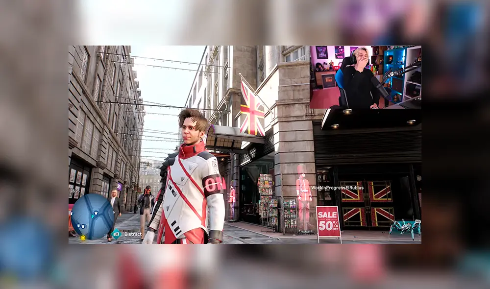 El traje que lleva el personaje de ElRubius es exclusivo. Fotocaptura: ElRubius.