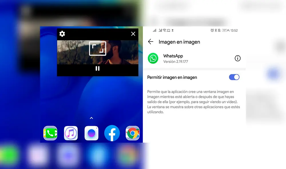 WhatsApp permtirá ver videos en ventana flotante mientras usamos otras aplicaciones.