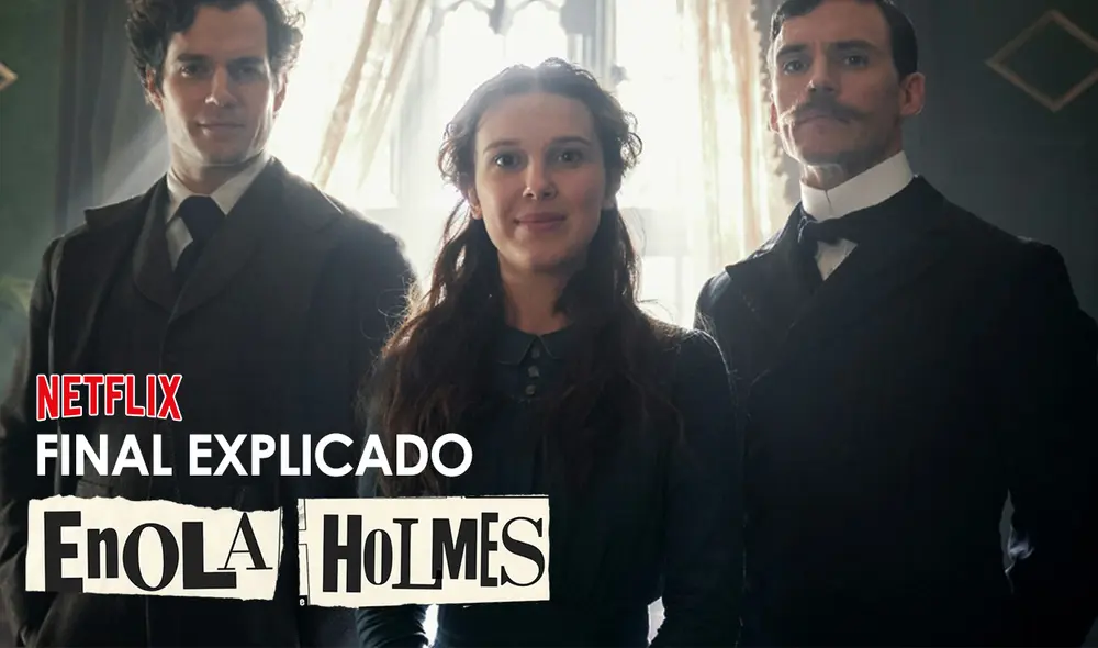 Enola Holmes, la nueva cinta de Millie Bobby Brown y Henry Cavill - Crédito: Composición- Netflix