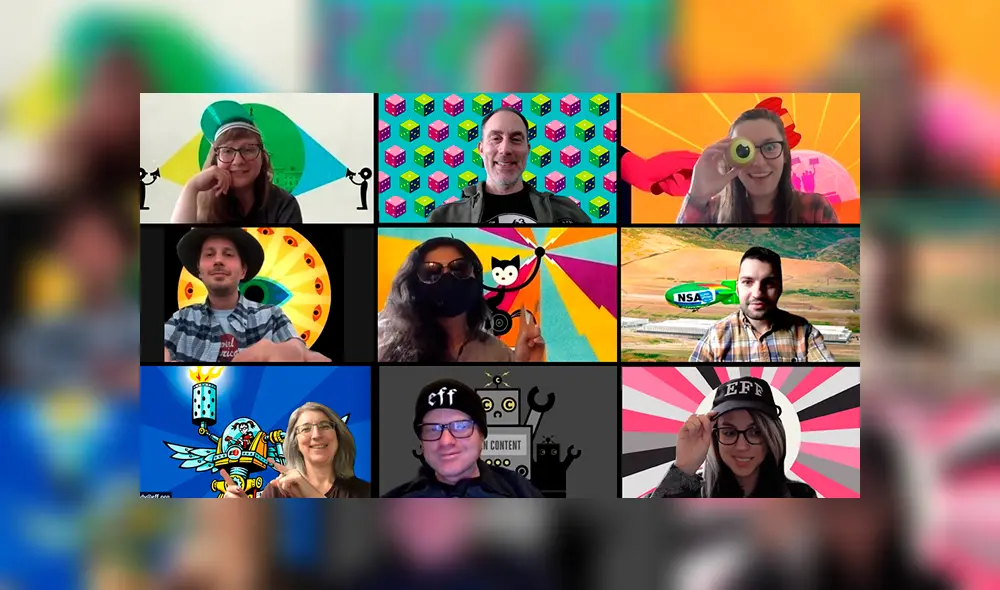 Cómo activar los fondos de pantalla animados para videollamadas en Zoom. Foto: Electronic Frontier Foundation.