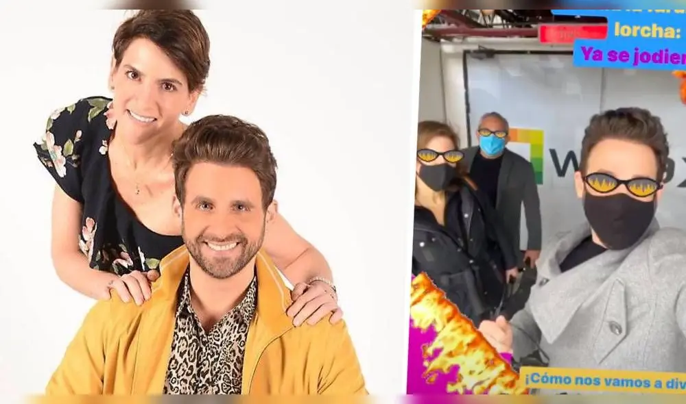 En la imagen se puede observar a los exconductores de Latina posar dentro de las intalaciones de Willax. (Foto: Instagram / Captura)