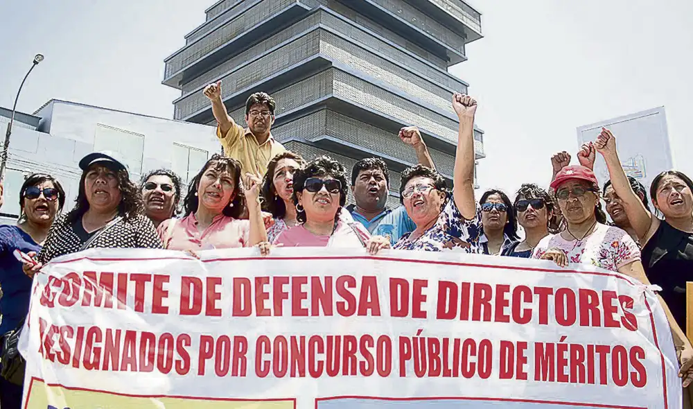 Cesados. La Ley de Reforma Magisterial obligaba a los directores a pasar por evaluaciones. Foto: difusión Cesados. La Ley de Reforma Magisterial obligaba a los directores a pasar por evaluaciones. Foto: difusión