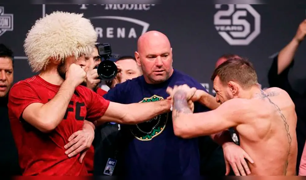 Conor McGregor vs Khabib EN VIVO: irlandés calentó el pesaje con brutal patada [VIDEO]