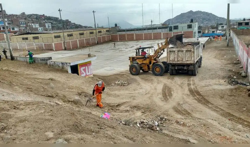 Las losas deportivas Santa Isabel y en La Bombonera en la zona de Miguel Grau serán recostruidas.