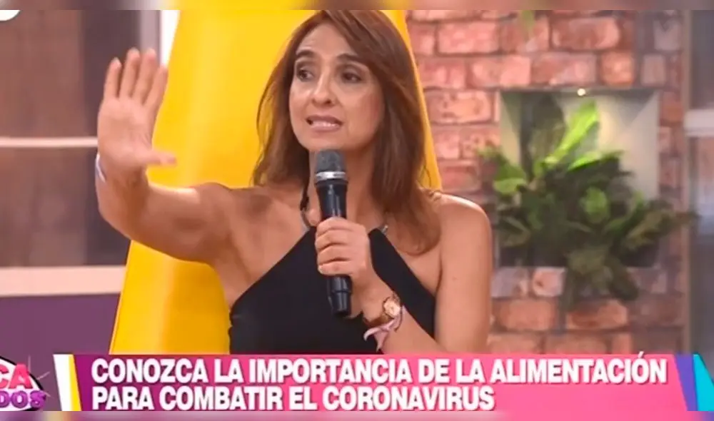 Nutricionista criticó a En boca de todos por asegurar existen alimentos que ayudan a combatir al coronavirus. Foto: Captura