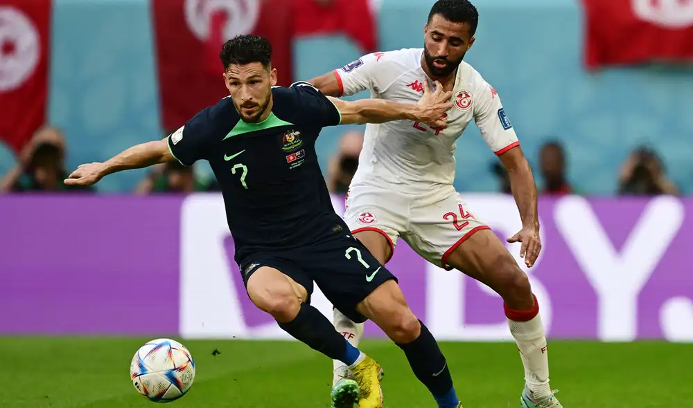 Australia vs. Túnez: ambas escuadras se enfrentan por el grupo D del Qatar 2022. Foto: AFP