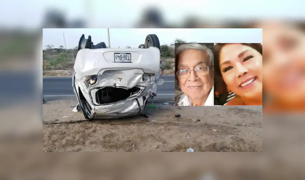 Padre e hija fallecieron en accidente en la Panamericana Norte. Foto: Difusión