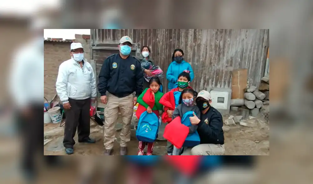 Familia fue ayudada por la DIRCOTE. Foto: Captura Familia fue ayudada por la DIRCOTE. Foto: Captura
