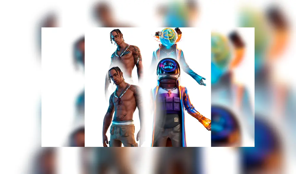 Así lucen las skins de Travis Scott y 'Astro Jack' en Fortnite.