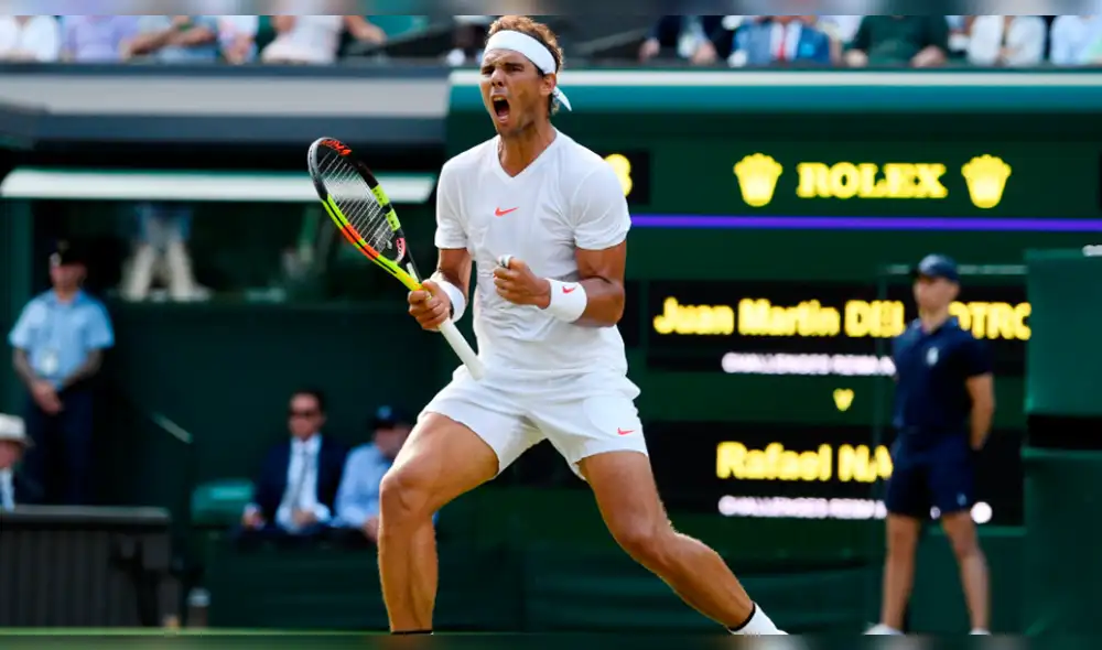 Nadal venció a Del Potro y avanzó a las semifinales de Wimbledon 2018