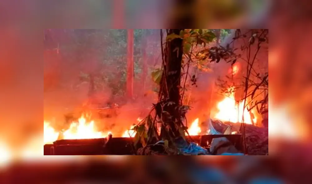 Laboratorio de PBC fue quemado en Huánuco.