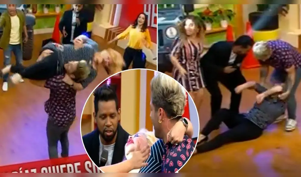 Susy Díaz se ‘desmayó’ en vivo tras realizar acrobacia de baile [VIDEO]