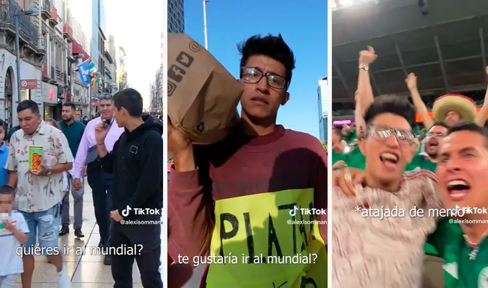 Sus seguidores escribieron a los directivos de su selección para cumplirles el sueño de ver a México en un mundial. Foto: composición LR/TikTok/@alexisomman Sus seguidores escribieron a los directivos de su selección para cumplirles el sueño de ver a México en un mundial. Foto: composición LR/TikTok/@alexisomman