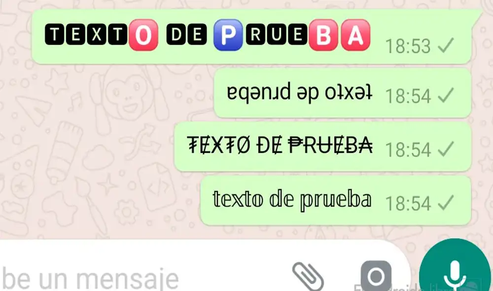 Sorprende a tus amigos de WhatsApp con estas sensacionales fuentes. Foto: El Androide Libre Sorprende a tus amigos de WhatsApp con estas sensacionales fuentes. Foto: El Androide Libre