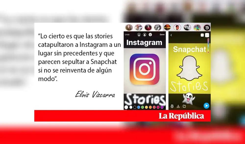 Instagram: Las “Insta-stories” están sepultando a Snapchat Instagram: Las “Insta-stories” están sepultando a Snapchat