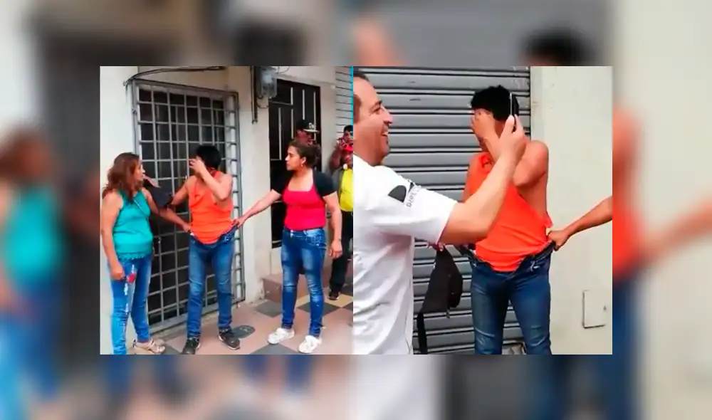 Facebook viral: curioso se llevó la peor parte cuando intentó grabar la pelea de dos mujeres [VIDEO]
