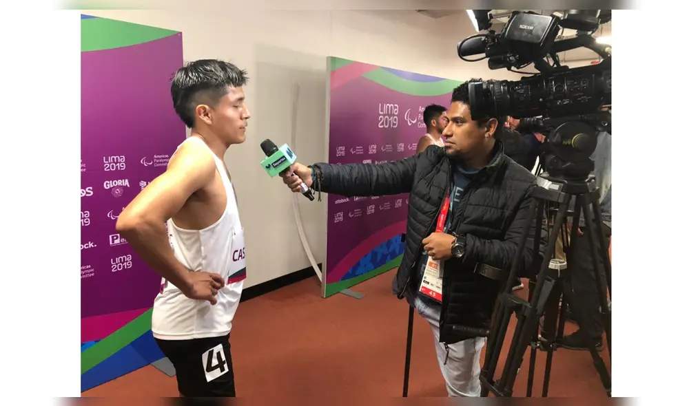 Juegos Parapanamericanos 2019: Pavel Canales, el reportero con discapacidad que cubre el evento en Movistar Deportes. Foto: Twitter @andreavelab