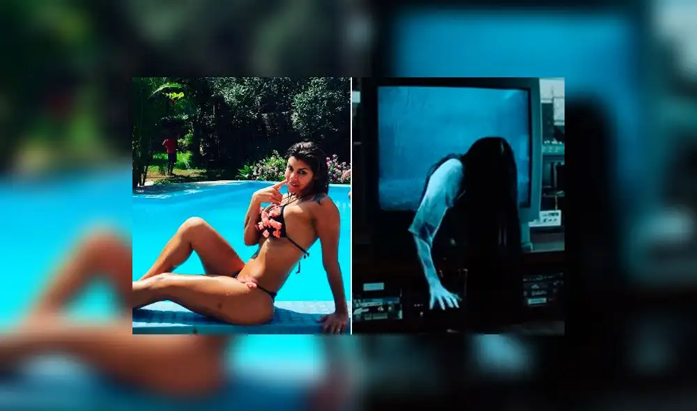 Xoana González recrea escena de la niña de ‘El Aro’, pero en una versión sexy [VIDEO]