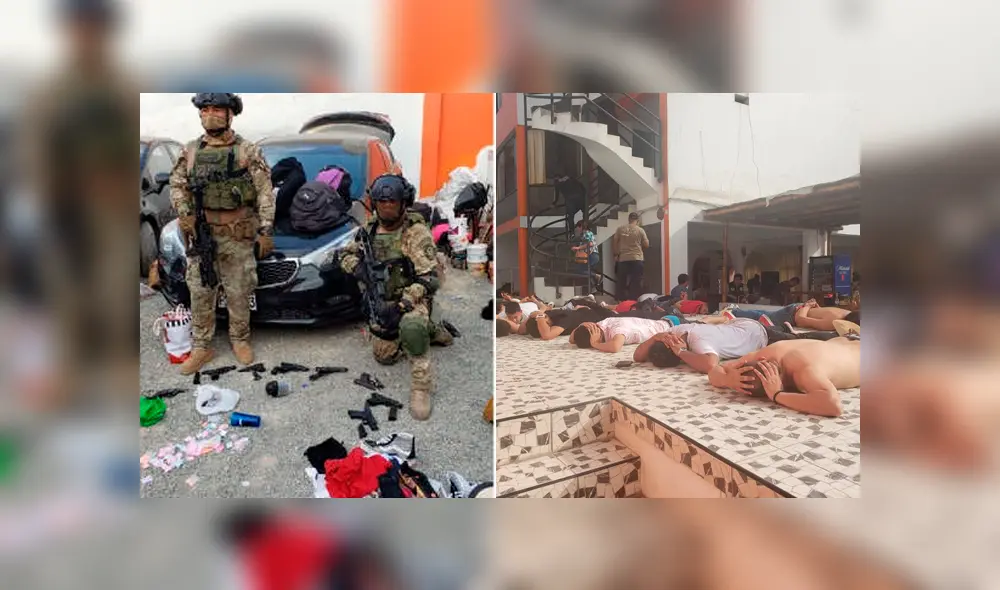 Efectivos de la Dirincri y SUAT intervinieron a 124 presuntos miembros de una organización criminal. Foto: Ministerio del Interior