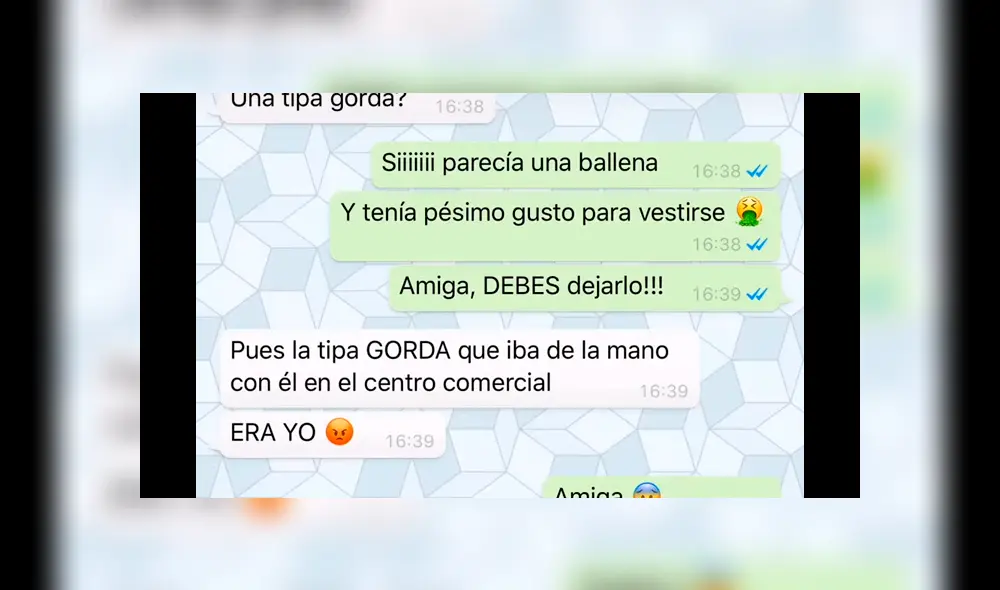 WhatsApp: Intentó advertir a su amiga de la infidelidad de su novio y terminó en ridículo [VIDEO]
