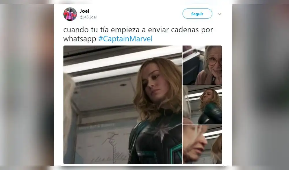 Capitana Marvel y los divertidos memes que dejó su primer tráiler oficial Capitana Marvel y los divertidos memes que dejó su primer tráiler oficial