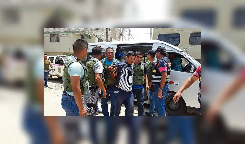 Chiclayo: Caen cinco extorsionadores tras cobrar cupo a empresa