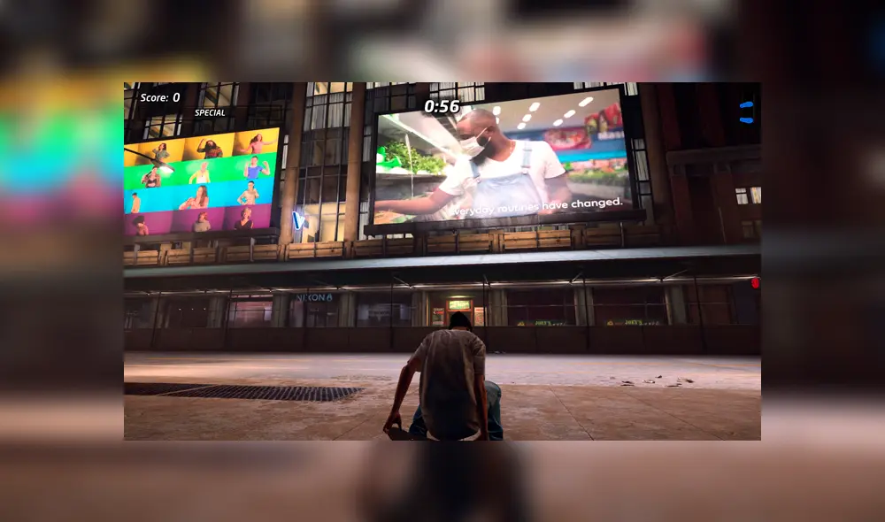 Spot de la nueva normalidad en Tony Hawk's Pro Skater 1 + 2. Foto: The Ordinary Nintendo. Spot de la nueva normalidad en Tony Hawk's Pro Skater 1 + 2. Foto: The Ordinary Nintendo.