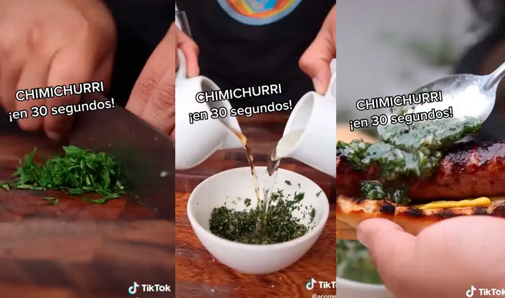 Desliza las imágenes para conocer un poco más sobre la preparación de esta salsa peruana. Foto: captura de TikTok/Acomer.pe