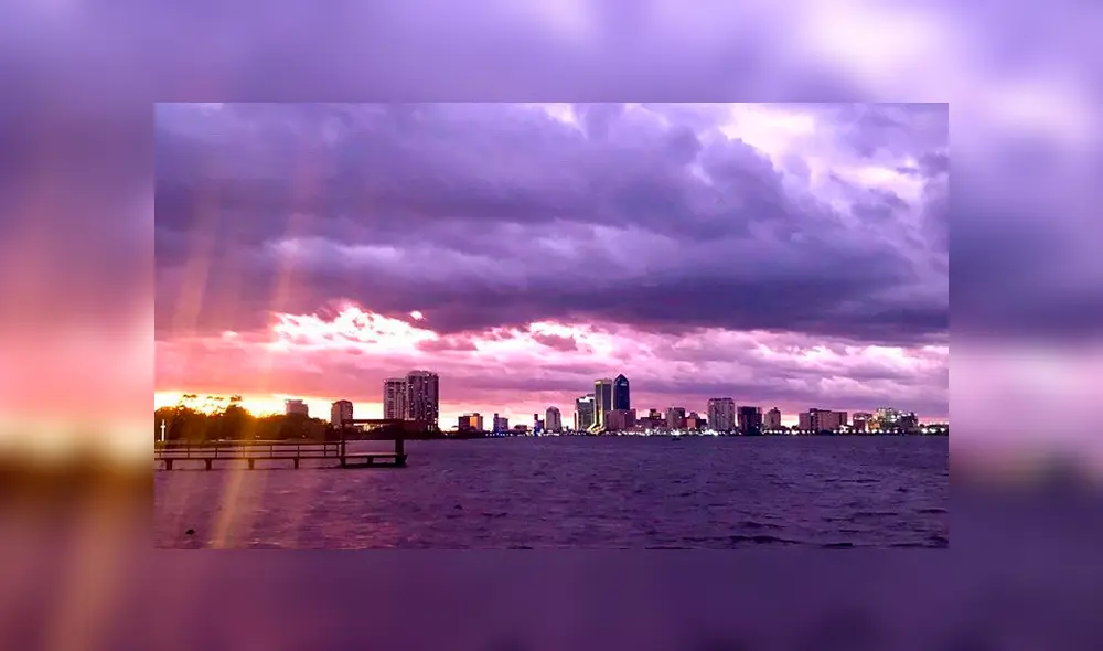Huracán Dorian: ¿por qué el cielo se volvió púrpura en Florida? Huracán Dorian: ¿por qué el cielo se volvió púrpura en Florida?