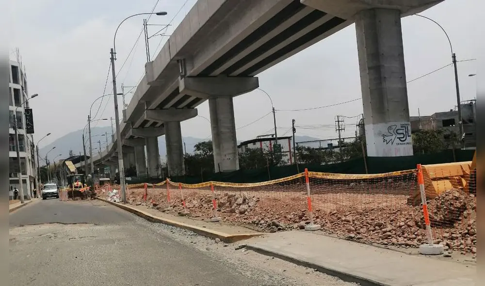 Tramo de la obra ubicado al frente del teatro municipal. Foto: difusión