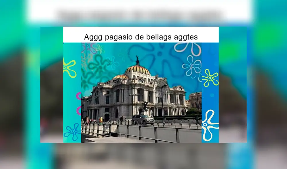 Usuarios de Facebook y Twitter han empezado a difundir varias fotos de lugares emblemáticos con el famoso Fondo de Bikini, de Bob Esponja