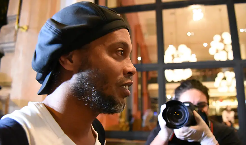 Ronaldinho estuvo aproximadamente 1 mes en prisión en Asunción, Paraguay. Foto: AFP
