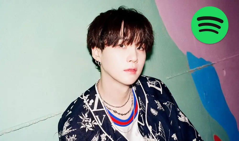 Suga de BTS suma un nuevo récord en Spotify con "Girls of my dreams" de Juice WRLD. Foto: composición La República/BIGHIT/Spotify