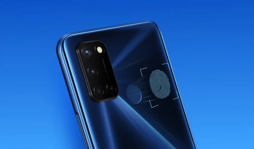 Sensor de huellas dactilares en la parte posterior. | Foto: Realme